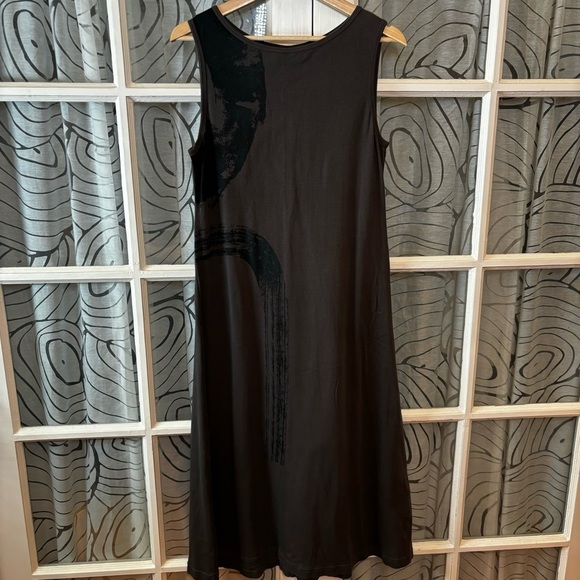 Moyuru Dresses & Skirts - Moyuru S Brown Black Sleeveless Maxi Dress